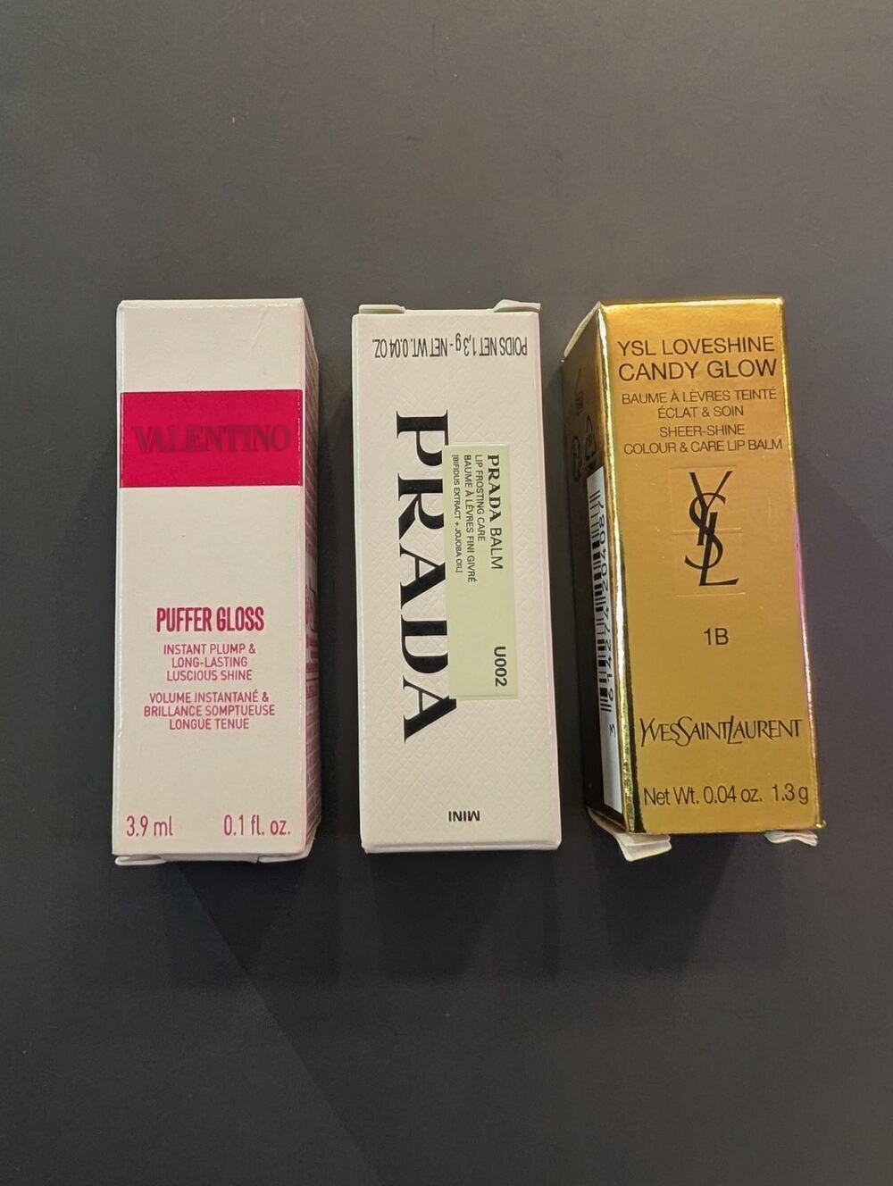 Luxury Lippie Bundle, Valentino, Prada, YSL
